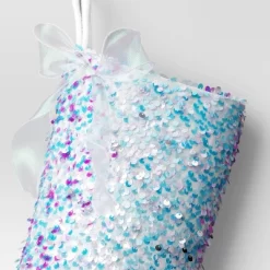 21" Christmas Iridescence Sequins Stocking With Bow - Wondershop™ -Christmas Decorations Shop GUEST 9a92cee8 f920 460e 937c 89d0c45ce867