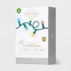 50ct LED Smooth Sphere Christmas String Lights With Green Wire - Wondershop™ 10 50ct LED Smooth Sphere Christmas String Lights With Green Wire - Wondershop™ -Christmas Decorations Shop GUEST 9cf57525 1521 4fb3 919a d81fb2c090cb