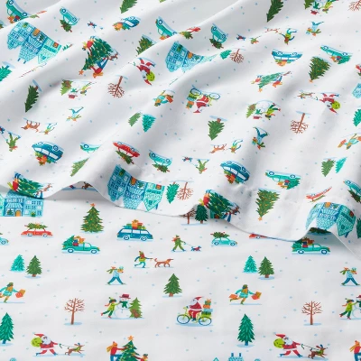 Christmas Cotton Sateen Sheet Set - Wondershop™ 4 Christmas Cotton Sateen Sheet Set - Wondershop™ - Image 2