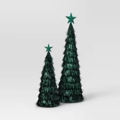 2pk Christmas 18" And 12" Tinsel Trees - Wondershop™ -Christmas Decorations Shop GUEST 9f2fd553 c8e3 4af8 9db7 efd38bb6d889