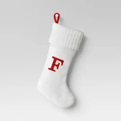 Knit Monogram Christmas Stocking White - Wondershop™ -Christmas Decorations Shop GUEST 9f7b12d2 9e33 45f9 8c4e f8170c4ae5af