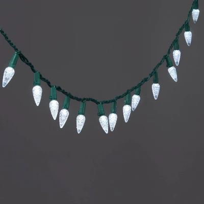 60ct LED C6 Faceted Christmas String Lights With Green Wire - Wondershop™ 7 60ct LED C6 Faceted Christmas String Lights With Green Wire - Wondershop™ - Image 5