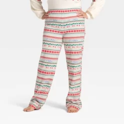 Women's "Let It Snow" Fair Isle Microfleece Holiday Matching Family Pajama Pants - Wondershop™ Cream -Christmas Decorations Shop GUEST ae36d053 1eb3 493f b1a1 3a5d4aa89b28