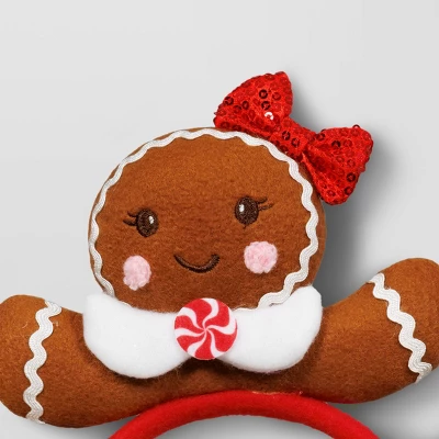 Christmas Female Gingerbread Headband - Wondershop™ 3 Christmas Female Gingerbread Headband - Wondershop™