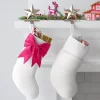 21" White Stocking With 3D Bow Decor - Wondershop™ -Christmas Decorations Shop GUEST b2a73b80 6ce7 42ac 96ad fc504fdbfc20