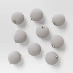 9ct 80mm Christmas Flocked Ball Ornament Set - Wondershop™ -Christmas Decorations Shop GUEST b8dbe55b 6ff8 408a b620 0fb3dd87f94b