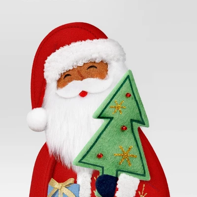 Christmas Fabric Santa Figural Decor Deep - Wondershop™ 4 Christmas Fabric Santa Figural Decor Deep - Wondershop™ - Image 2