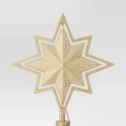 Christmas Lit Auto Rotating Star 8 Point Gold Tree Topper - Wondershop™ -Christmas Decorations Shop GUEST bfd87db7 5b2e 4192 9a46 fce35949323a