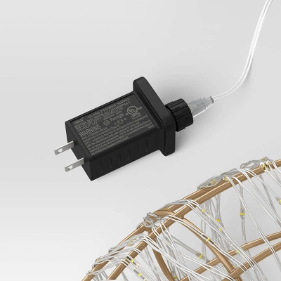 LED High Density Champagne Metal Wreath Christmas Novelty Silhouette Lights With White Color Light Bulb - Wondershop™ 5 LED High Density Champagne Metal Wreath Christmas Novelty Silhouette Lights With White Color Light Bulb - Wondershop™ - Image 3