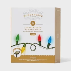 50ct Solar LED Faceted Christmas Indoor Outdoor String Lights With Green Wire - Wondershop™ 11 50ct Solar LED Faceted Christmas Indoor Outdoor String Lights With Green Wire - Wondershop™ -Christmas Decorations Shop GUEST c42e34ff ec32 4142 b2c8 e74426336514