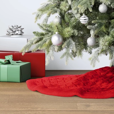 48" Centric Cable Knit Tree Skirt - Wondershop™ 3 48" Centric Cable Knit Tree Skirt - Wondershop™