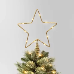 10in LED Lit Dewdrop Glitter Metal Open Star Christmas Tree Topper - Wondershop™ -Christmas Decorations Shop GUEST cd1a9f64 b76a 4076 a498 c65f10474e57