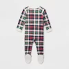 Baby Plaid Ribbed Holiday Matching Family Footed Pajamas - Wondershop™ Cream -Christmas Decorations Shop GUEST cd4afea1 e096 4b99 8cbf a6a40b7f05cf