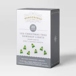 20ct LED Battery Operated Christmas Tree Dew Drop Lights Warm White With Silver Wire - Wondershop™ -Christmas Decorations Shop GUEST d47707fb 54fb 4130 a316 cdbd30a15910