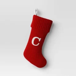 Knit Monogram Christmas Stocking Red - Wondershop™ -Christmas Decorations Shop GUEST d836c5c5 3e86 4816 9252 aaa2ec009e6a