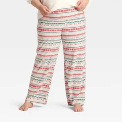 Women's "Let It Snow" Fair Isle Microfleece Holiday Matching Family Pajama Pants - Wondershop™ Cream -Christmas Decorations Shop GUEST dbe3a0d7 aa19 4b15 8ec3 d3d443c59038