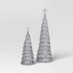 2pk Christmas 18" And 12" Tinsel Trees - Wondershop™ -Christmas Decorations Shop GUEST dbfd5e77 23ae 4173 96dd 8cba05960e13