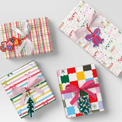 50ct Christmas Tie-On Gift Tags Cheerful Prints - Wondershop™ 3 50ct Christmas Tie-On Gift Tags Cheerful Prints - Wondershop™