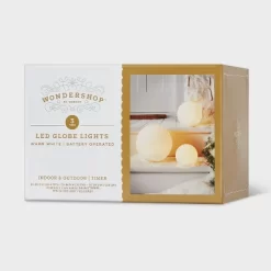 3pc LED Glittered Globe Christmas Novelty Sculpture Light White - Wondershop™ -Christmas Decorations Shop GUEST e8e9ca06 4e79 4d25 ac23 d125fdbdfd78