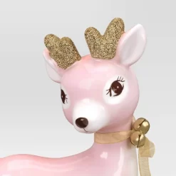 Christmas Ceramic Standing Pink Deer Decor - Wondershop™ -Christmas Decorations Shop GUEST ea35655e 7974 4b6f 94b8 5316bacb6cf9