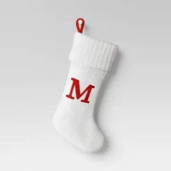Knit Monogram Christmas Stocking White - Wondershop™ -Christmas Decorations Shop GUEST ea931c04 1c18 4a27 aaaa dd353950034b