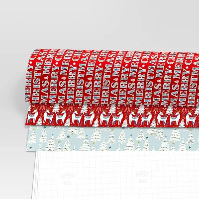 30” 3pk Christmas Wrap Pack Scandinavian - Wondershop™ 4 30” 3pk Christmas Wrap Pack Scandinavian - Wondershop™ - Image 2