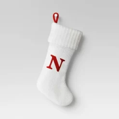 Knit Monogram Christmas Stocking White - Wondershop™ -Christmas Decorations Shop GUEST eecef5bb a9a9 4cf4 88f3 b7bb49d062fa