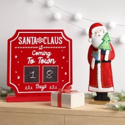 Christmas Santa Claus Is Coming To Town Countdown Sign - Wondershop™